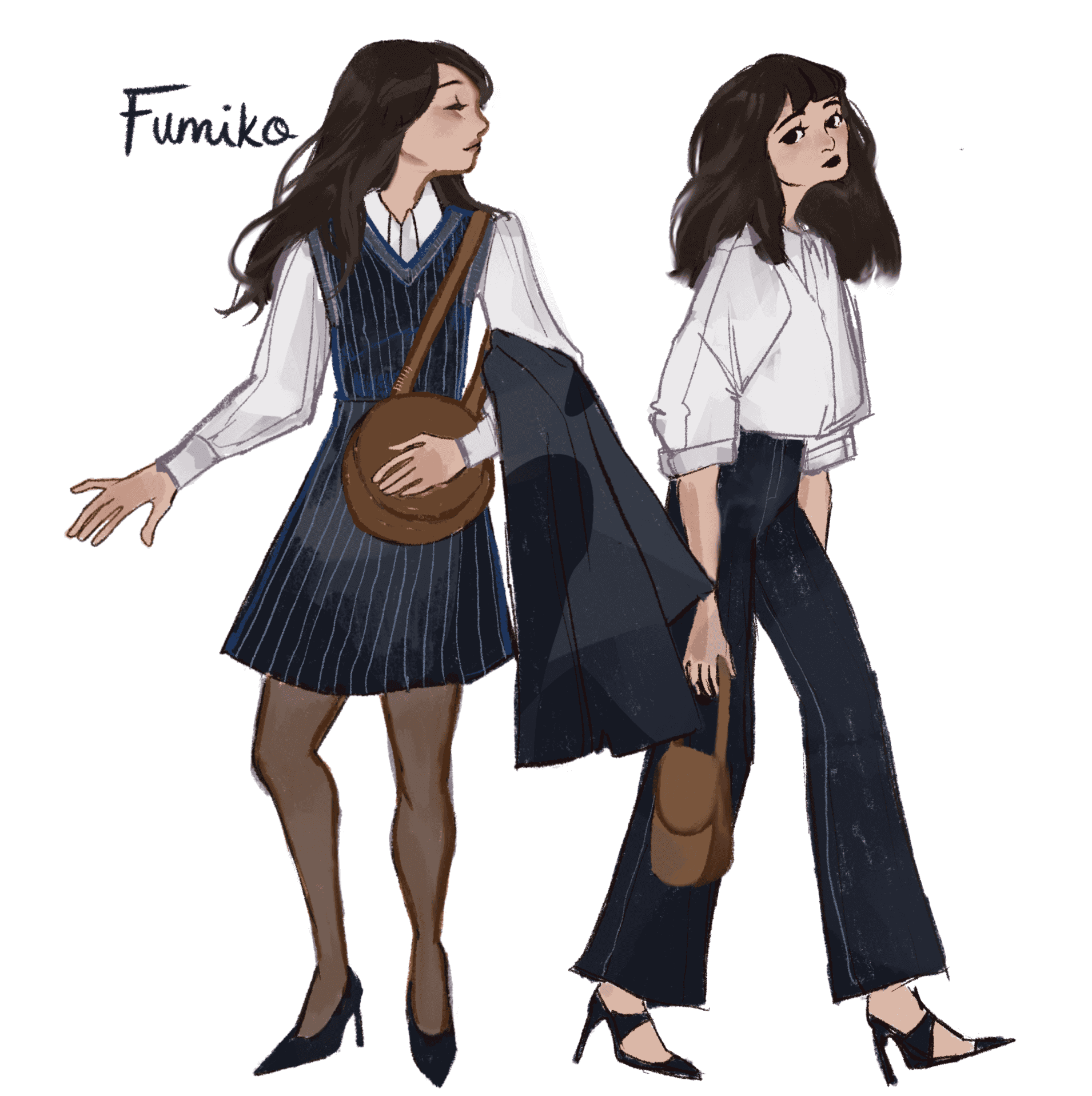 Fumiko Character Design, Fashion