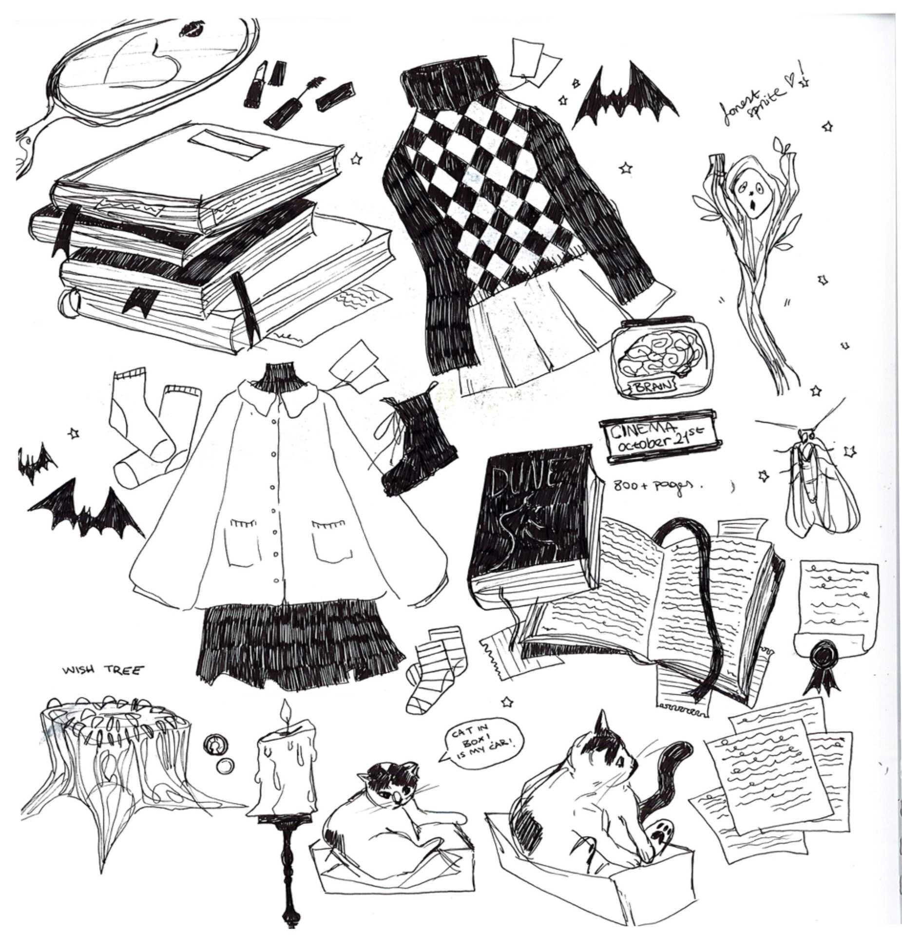 Another page from my sketchbook.