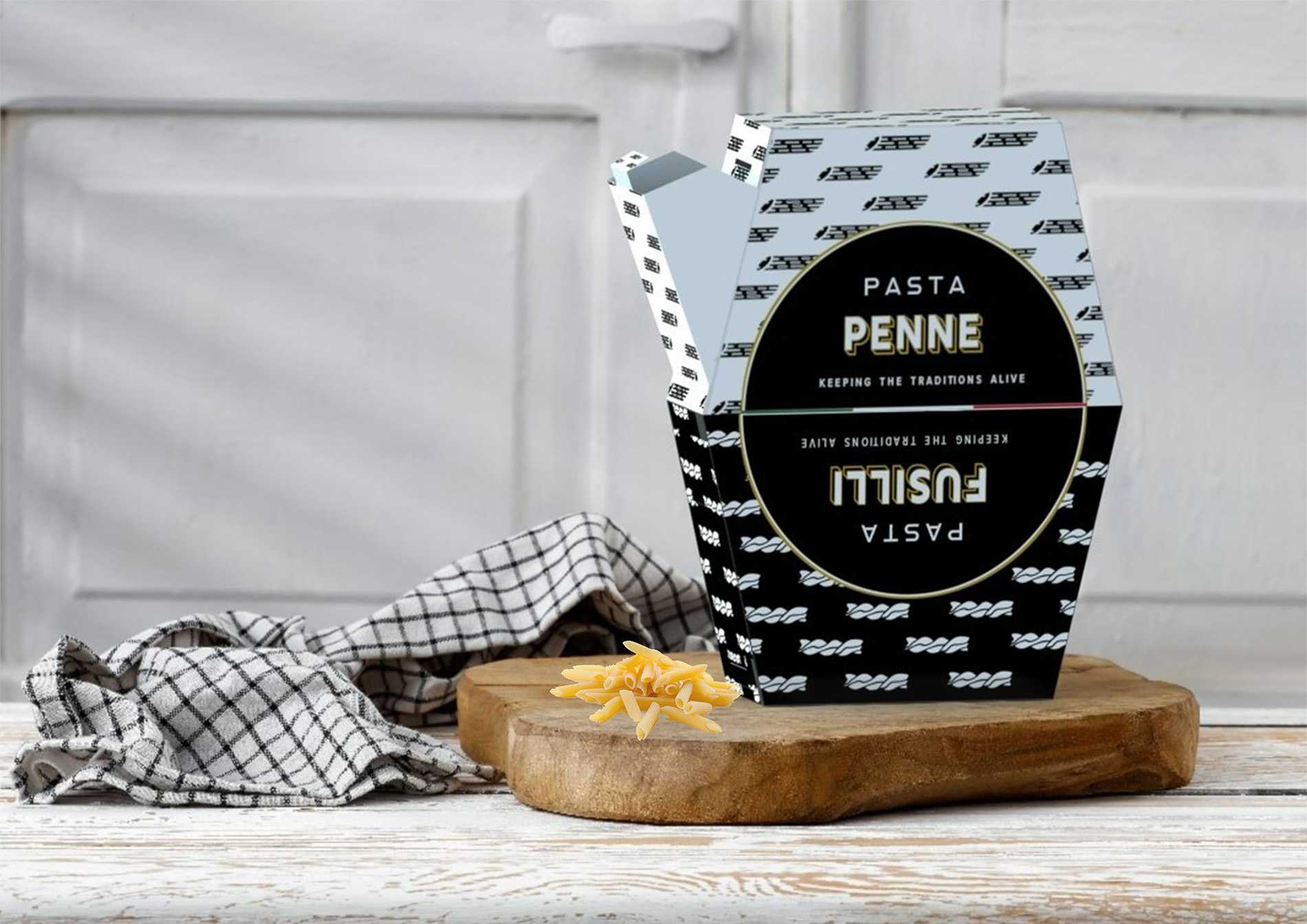 Le Gusto is a new packaging concept which is inspired by Italian traditions. The design stores different varieties of pasta and has an innovative dispensing feature.