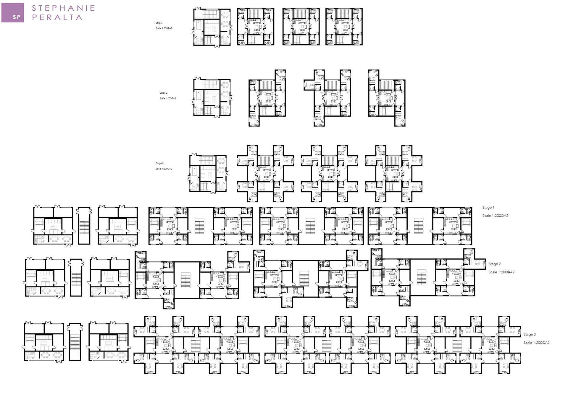 The Tetras Housing Complex: Plans of Building Type 1 and Type 2