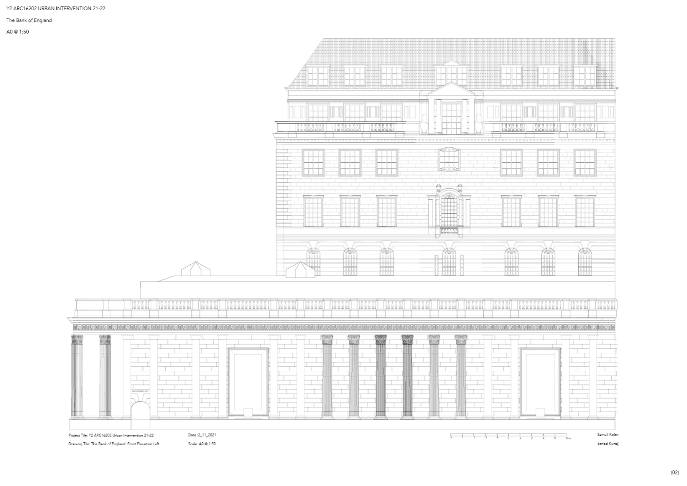 1:50 Bank of England Elevation