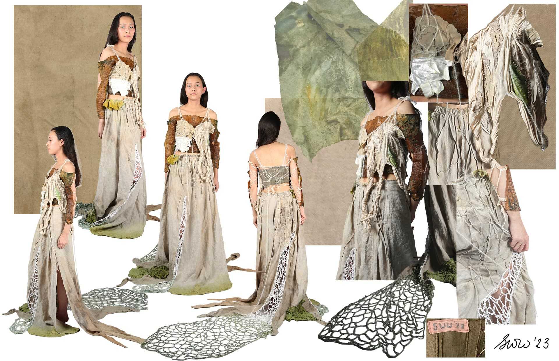 Final Outcome, Details and Natural Dye Samples