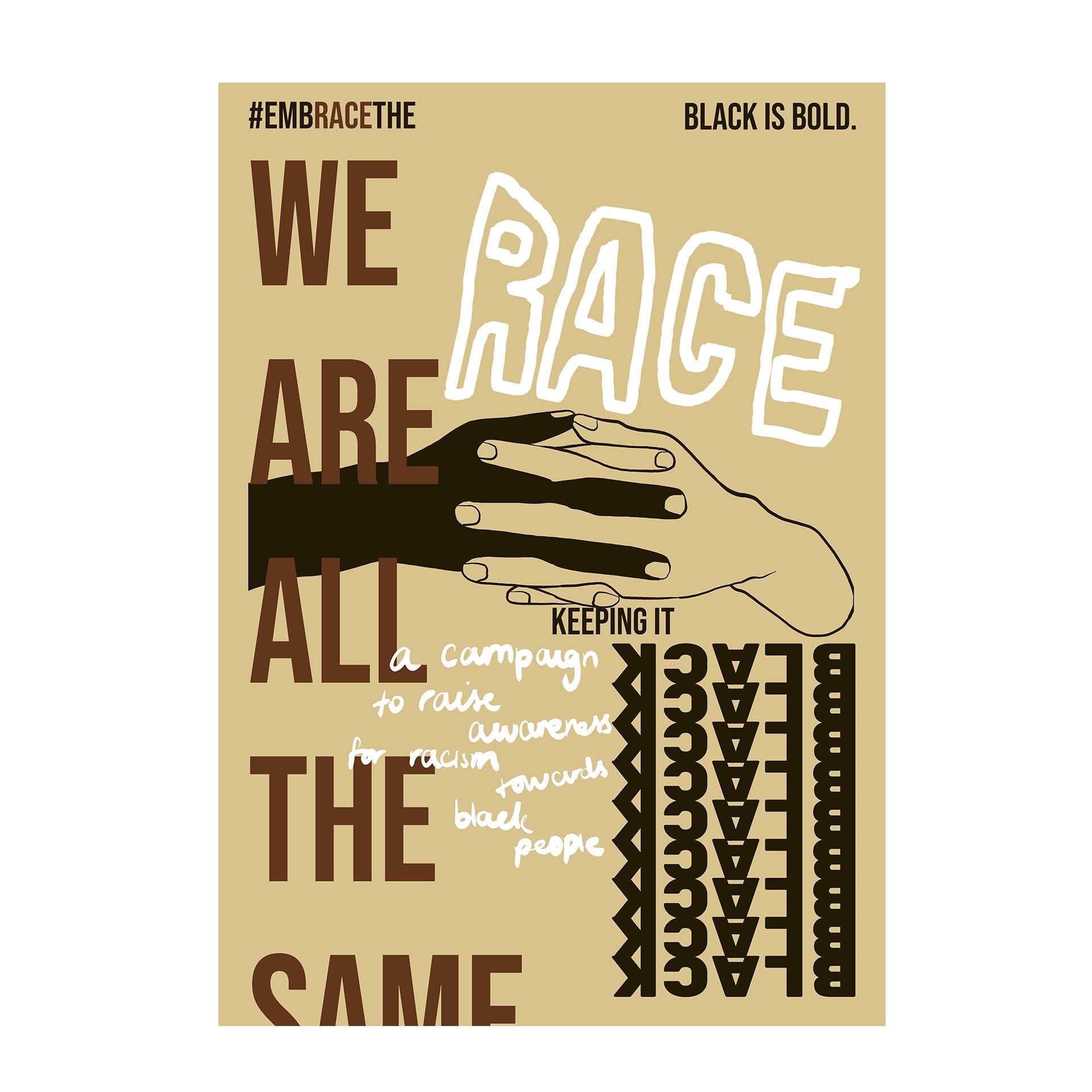EmbraceTheRace - Typographic Design