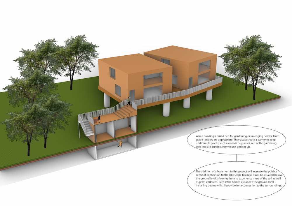 Above and Below the Horizon, Perspective View Section