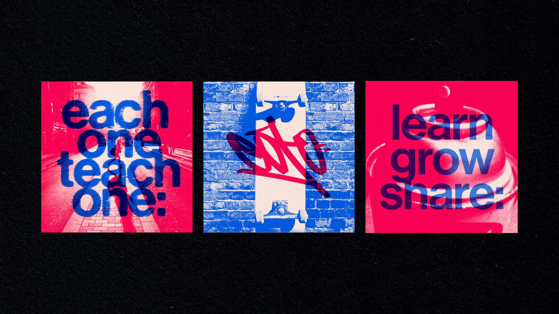Create a visual identity for a streetwear brand. PNK DOT LDN is a brand based in the pay it forward culture. If you were helped as a youngster to learn street cultures like graffiti, skating, breakdancing, that are organically passed down and not taught academically, then this brand promotes the “each one teach one” philosophy and encourages you to do the same for others. Using inspirational quotes with stylish subtle design, the manifesto of the brand is to aspire to share and grow. I designed the clothes and visual identity targeted at a 15-45 year old demographic.