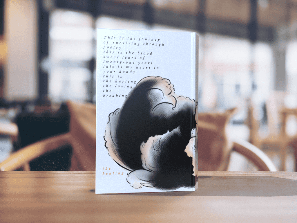 Illustrated Book Cover for Poem 'Milk and Honey' by Rupi kaur