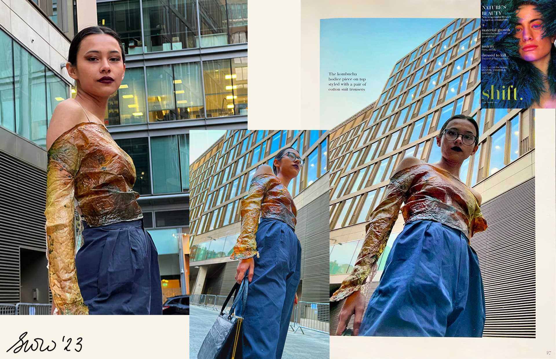 Kombucha Leather Top