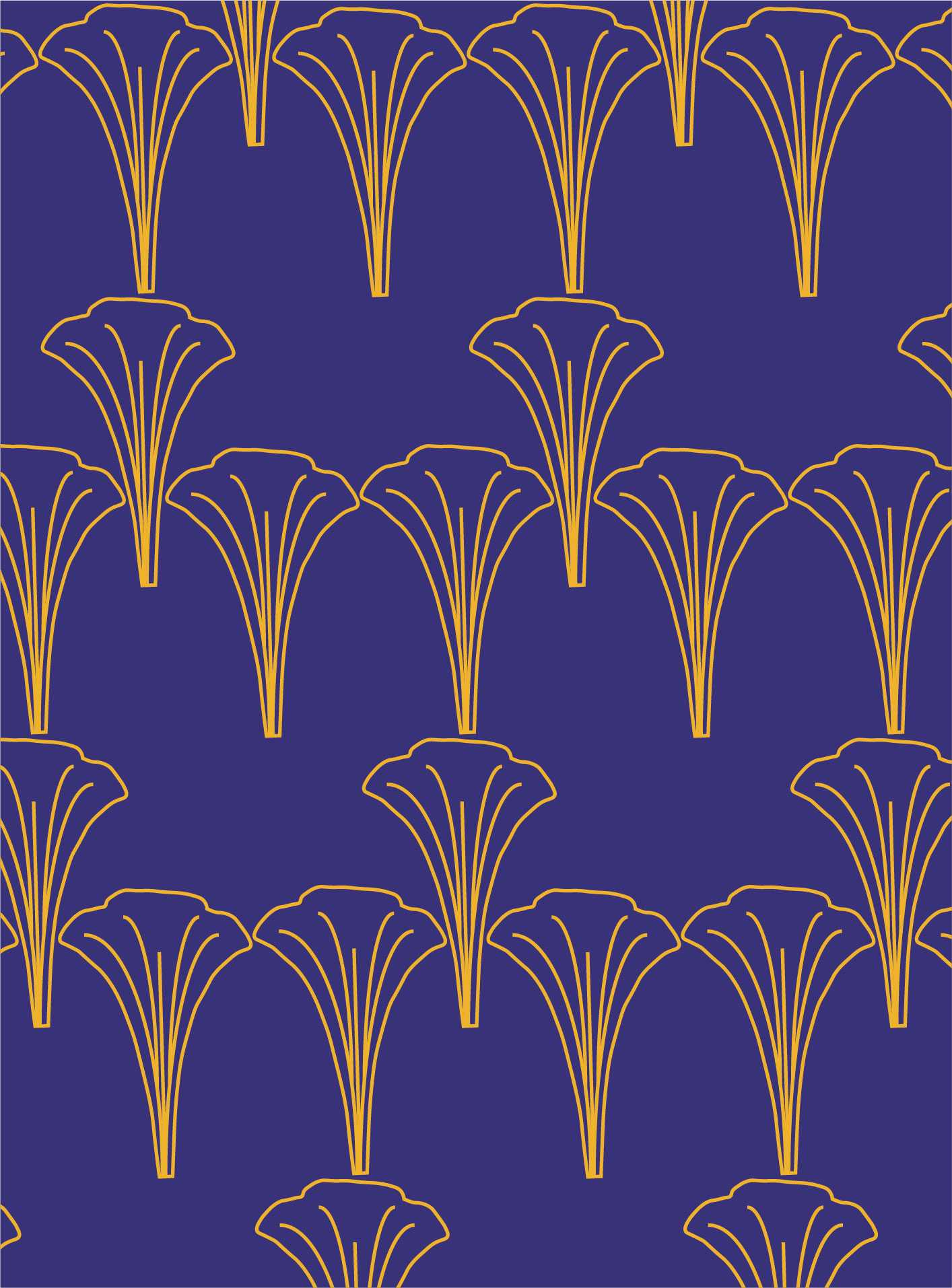 Floral Art Deco Pattern