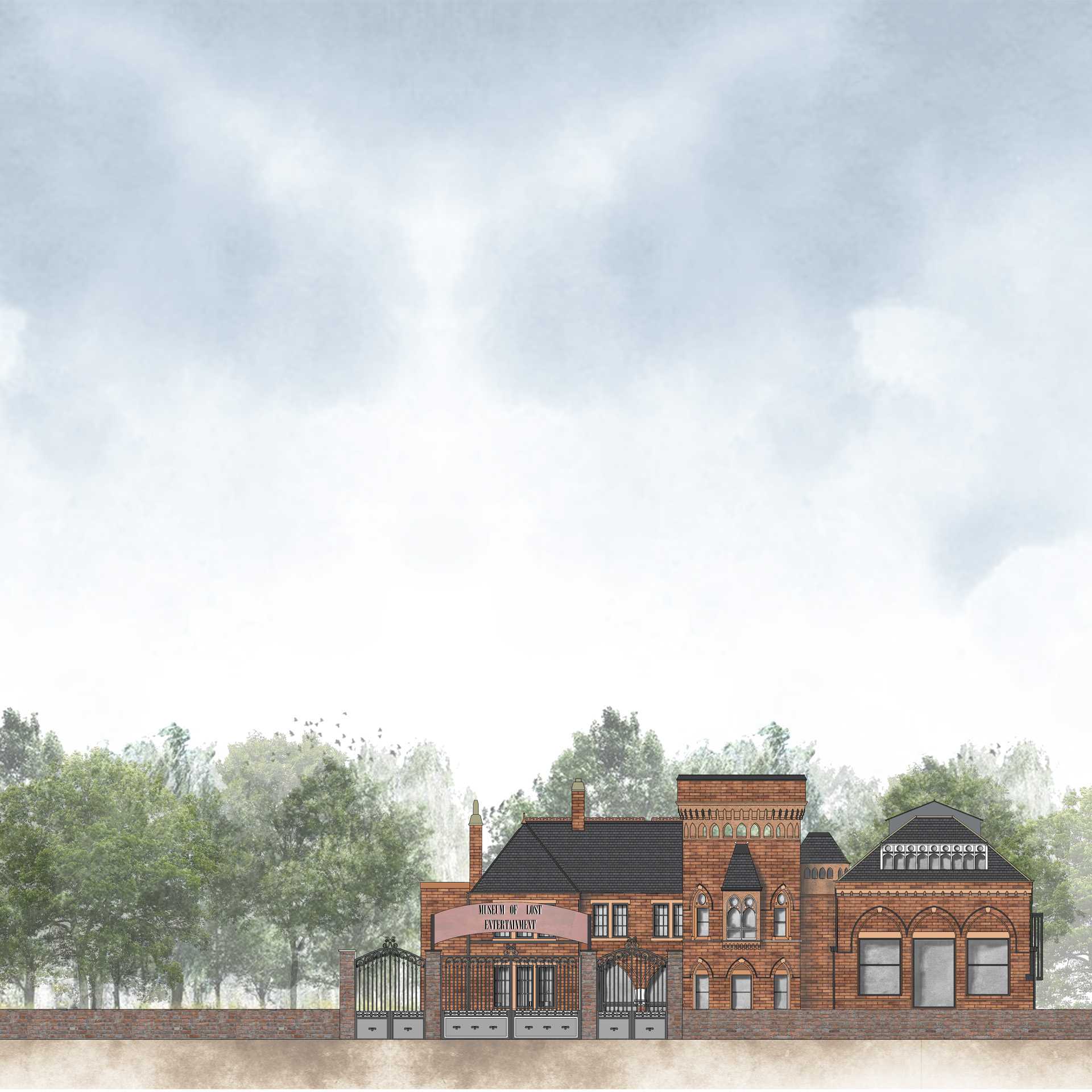 1:200 Scale Front Elevation Drawing
