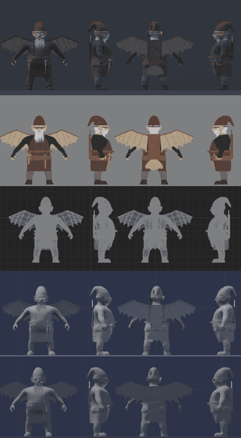 Da Vinci Gnome Model Sheet